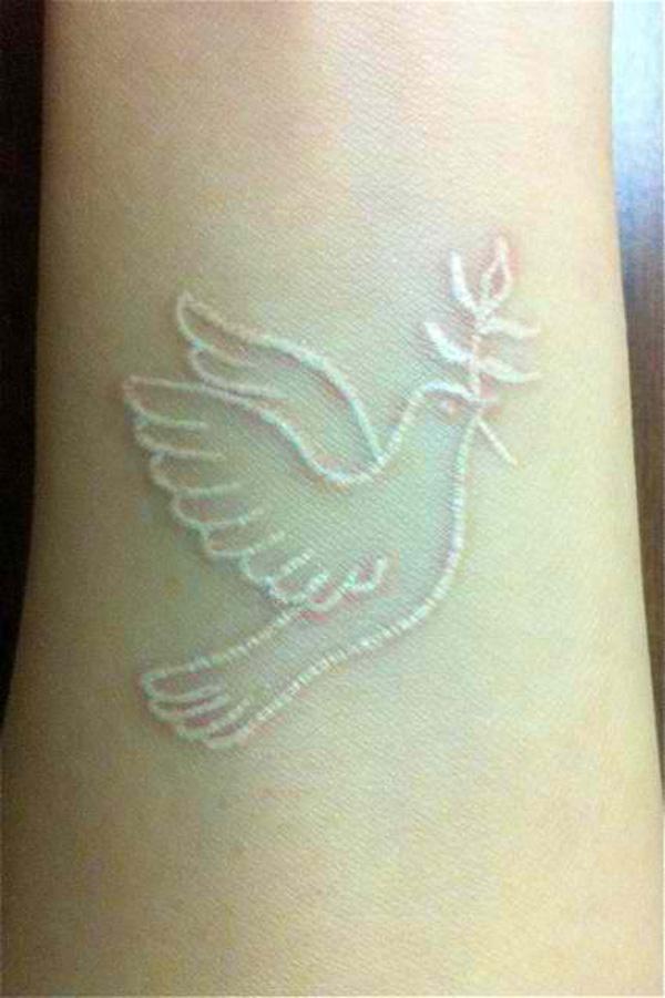 Trắng Ink Tattoo Bird - 60 + Ý tưởng cho trắng mực xăm <3 <3