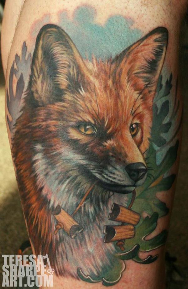 Fox critter hình xăm - 50 Ví dụ về Fox Tattoo <3 <3