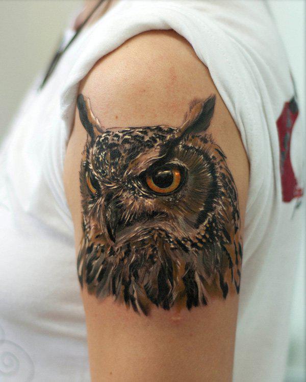 3D Owl Tattoo - 55 ảnh vui nhộn Owl xăm <3 <3