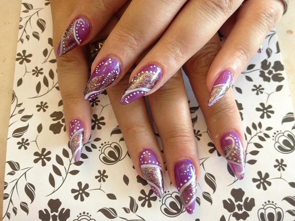 45 Fearless Stiletto Nails Art And Design Pin It