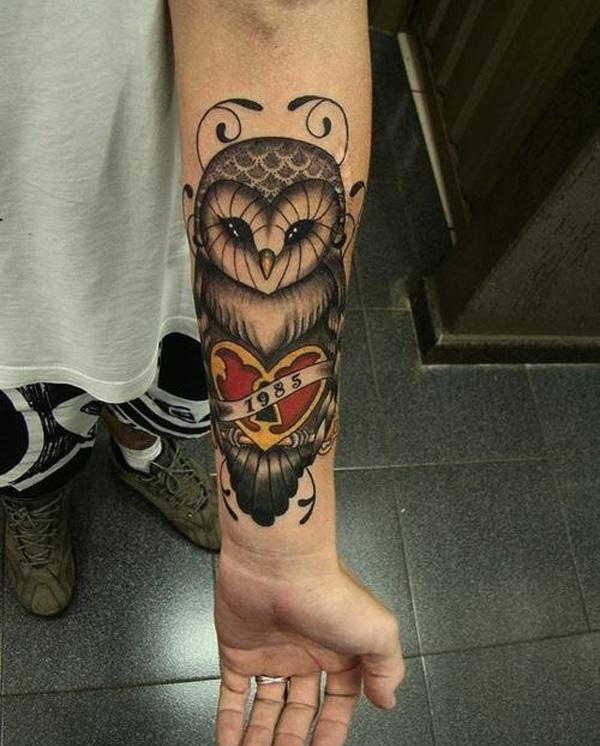Owl cẳng tay hình xăm - 55 + ảnh vui nhộn Cẳng tay xăm <3 <3