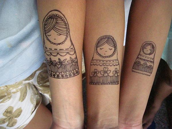 Nga làm tổ Dolls.  - 50 + Chị xăm Ý tưởng <3 <3