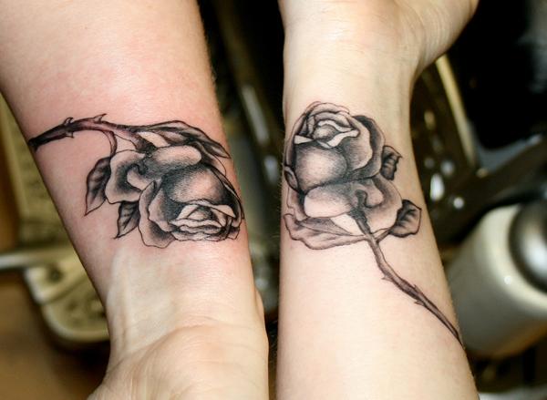 Sisters Roses tattoos - 50+ Sister Tattoos Ideas  <3 !