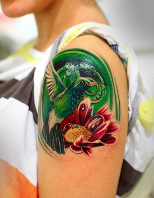 3D ruồi xăm - 55 tuyệt vời Hummingbird Tattoo Designs <3 <3