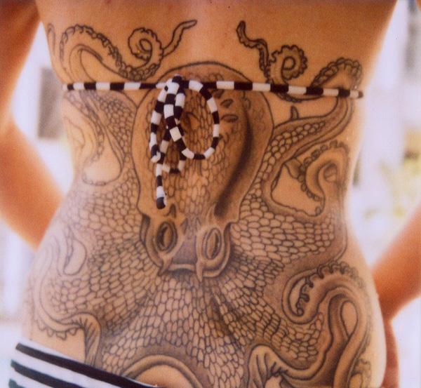 Octopus hình xăm trên lưng - 55 ảnh vui nhộn Octopus Tattoo Designs <3 <3