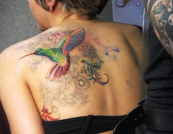 Xăm hình cho phụ nữ Hummingbird - 55 tuyệt vời Hummingbird Tattoo Designs <3 <3