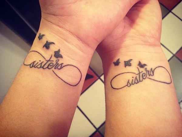 Infinity sister tattoos - Tattoo is not only a great way to express individuals but also a nice way to show union of friends or sisters. Sisters can be fun and aggravating, but the bonds between siblings are unbreakable. Many sisters love to ink meaningful identical tattoos on their body. These tattoos will go with them for life, just like their sisterhood.