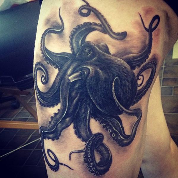  hình xăm con bạch tuộc Đùi - 55 ảnh vui nhộn Octopus Tattoo Designs <3 <3