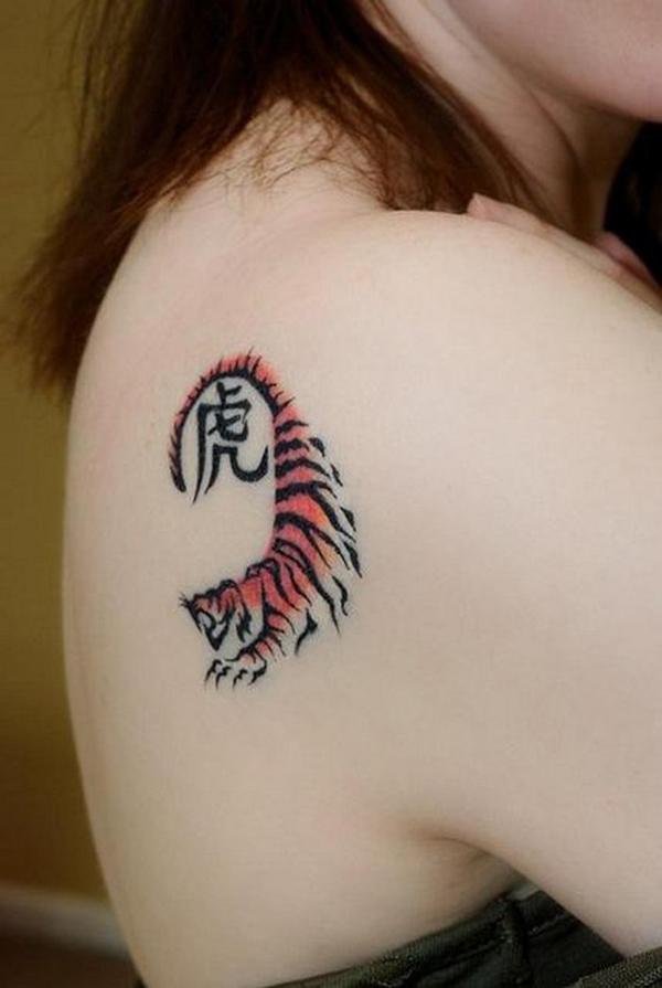 hình xăm con hổ nhỏ - 55 ảnh vui nhộn Tiger Tattoo Designs <3 <3