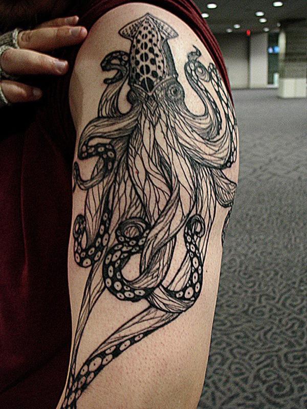 Octopus hình xăm trên cánh tay - 55 ảnh vui nhộn Octopus Tattoo Designs <3 <3