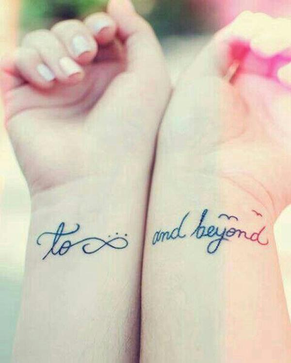 To infinity and beyond - 50+ Sister Tattoos Ideas  <3 !
