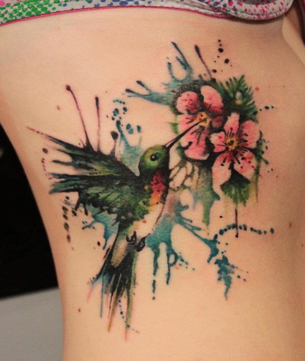 Realistic Cute Hummingbird Tattoos Pictures to pin on Pinterest