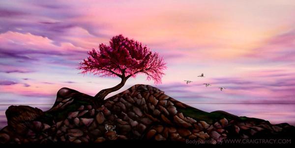 Utopia body painting by Craig Tracy