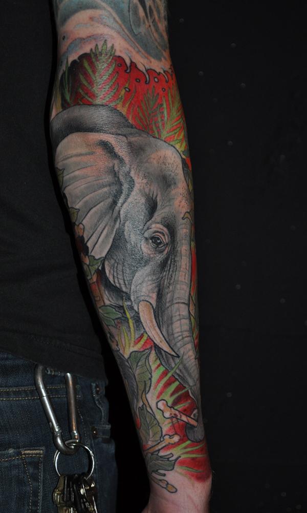 Voi cánh tay hình xăm - 55 con voi Tattoo Ý tưởng <3 <3