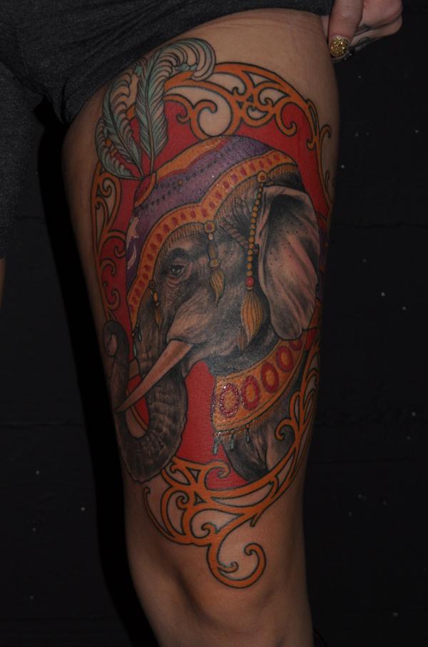 Voi chân hình xăm cho phụ nữ - 55 con voi Tattoo Ý tưởng <3 <3
