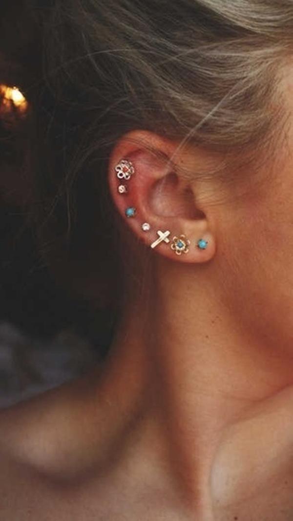 50 Beautiful Ear Piercings Art And Design Ear Piercings 50 Beautiful 3