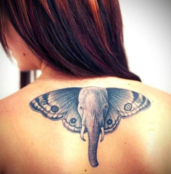 hình xăm voi bướm - 55 Elephant Tattoo Ý tưởng <3 <3
