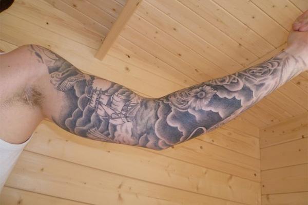1. "Tattoo Clouds Sleeve Design Ideas" - wide 8