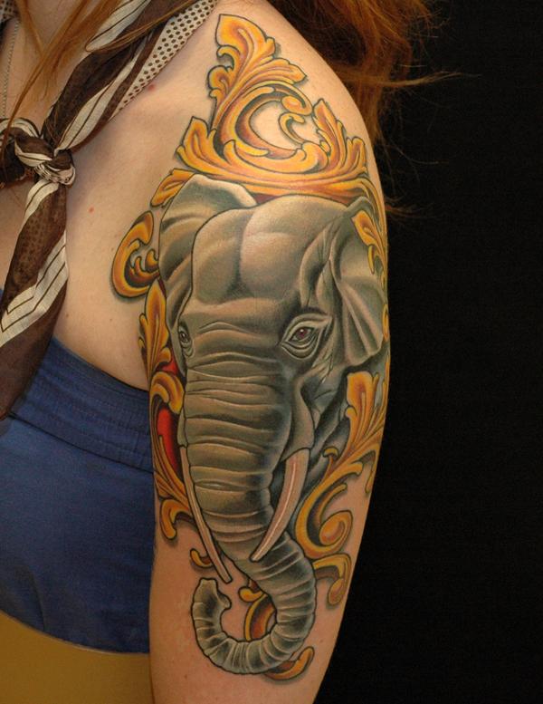 hình xăm tay voi - 55 Elephant Tattoo Ý tưởng <3 <3
