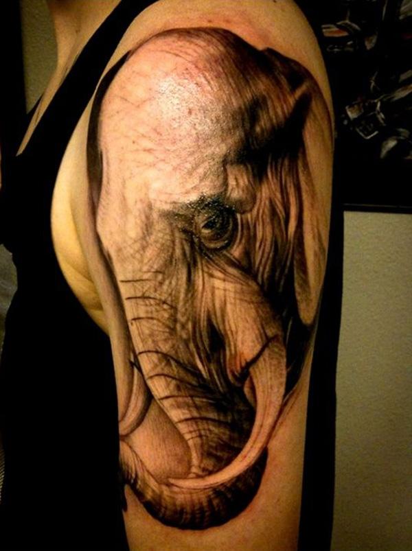 hình xăm con voi - 55 Elephant Tattoo Ý tưởng <3 <3