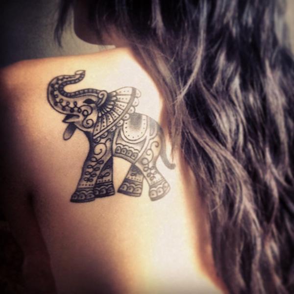 among all those tribal tattoo designs elephant tribal tattoo design is