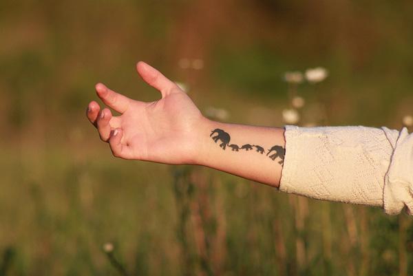 voi nhỏ hình xăm - 55 Elephant Tattoo Ý tưởng <3 <3