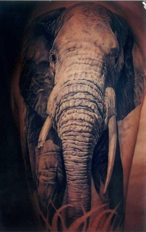 hình xăm voi 3D - 55 Elephant Tattoo Ý tưởng <3 <3