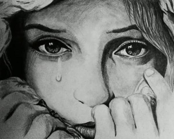 Crying face by Angeli7 - 50 Sad Face Pictures  <3 <3