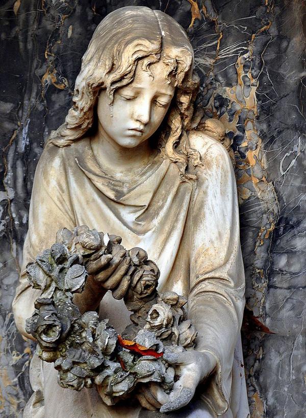 Statue in Cemetery in Baden Wuerthenberg