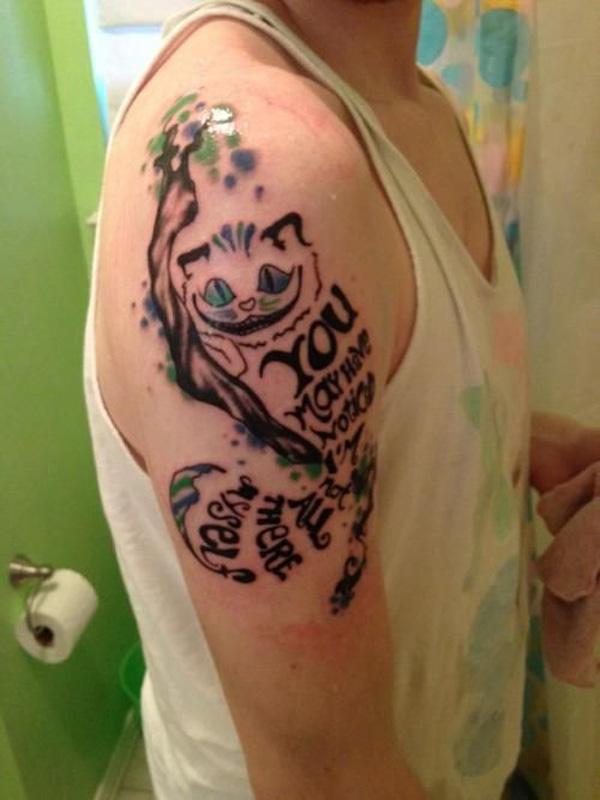 Cát nửa tattoo sleeve - 55 Ví dụ về mèo dễ thương Tattoo <3 <3