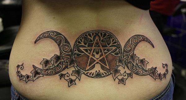 Mặt trăng thấp lại Tattoo - 60+ thấp lại xăm cho phụ nữ <3 <3