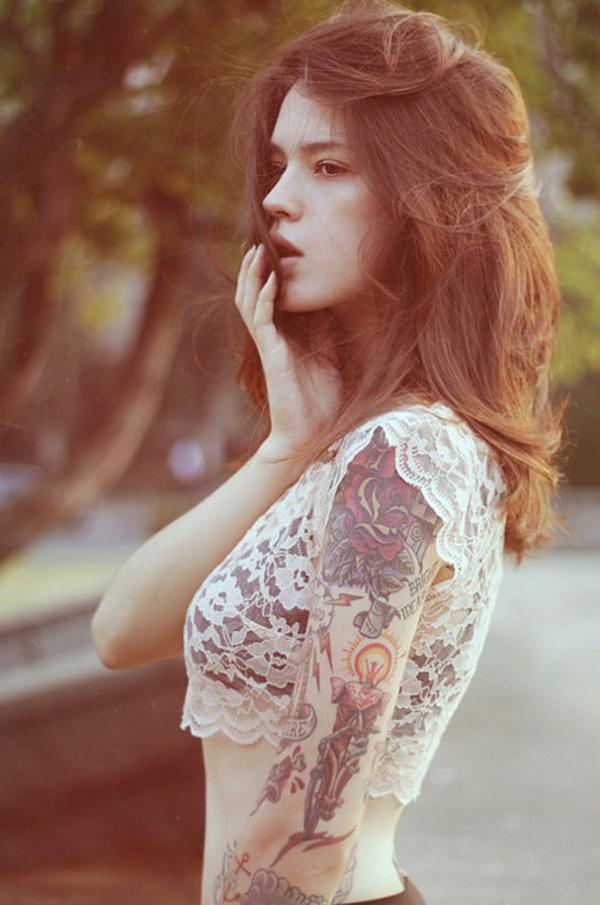 phụ nữ xăm - 50 + Hình ảnh của Xăm Phụ nữ <3 <3
