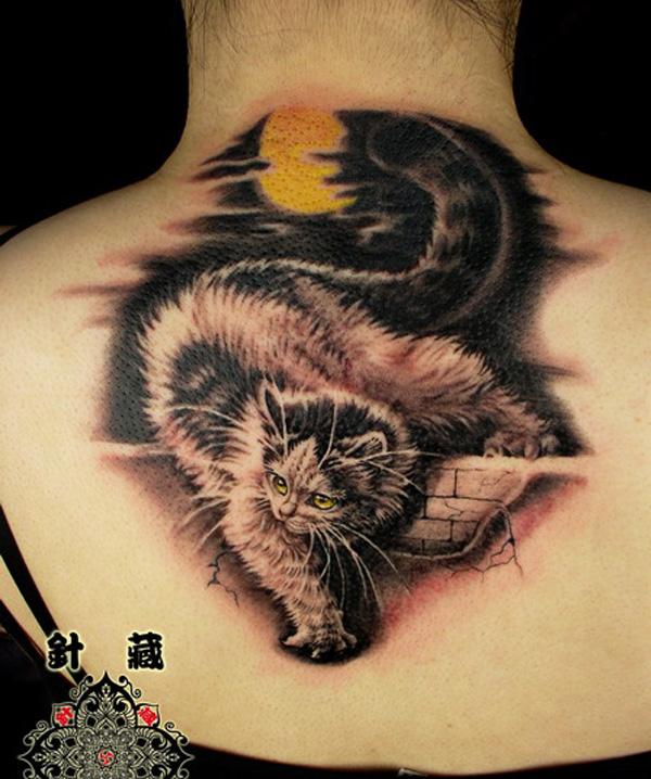 mèo xăm - 55 Ví dụ về Cát dễ thương Tattoo <3 <3