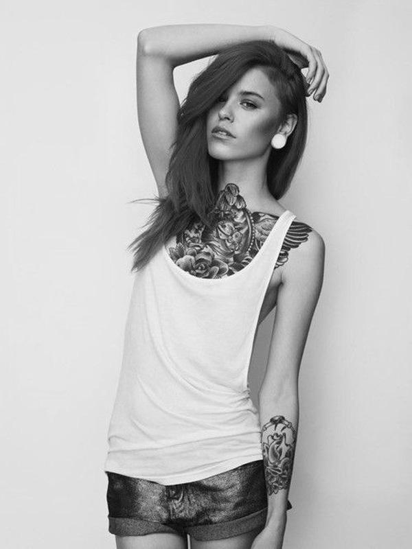 phụ nữ xăm - 50 + Hình ảnh của Xăm Phụ nữ <3 <3