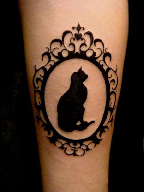 mèo xăm - 55 Ví dụ về Cát dễ thương Tattoo <3 <3