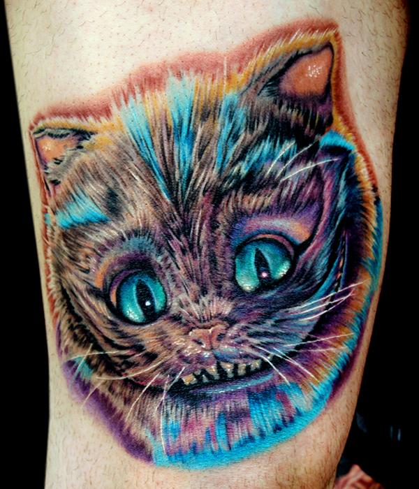 Cheshire cat xăm - 55 Ví dụ về Cát dễ thương Tattoo <3 <3