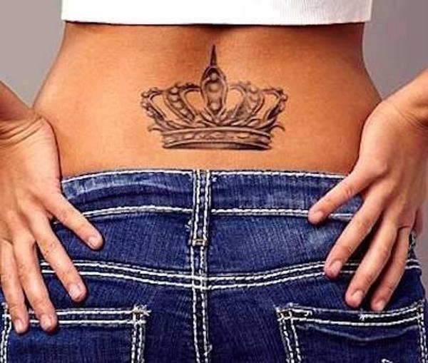 Vương miện thấp lại Tattoo - 60+ thấp lại xăm cho phụ nữ <3 <3