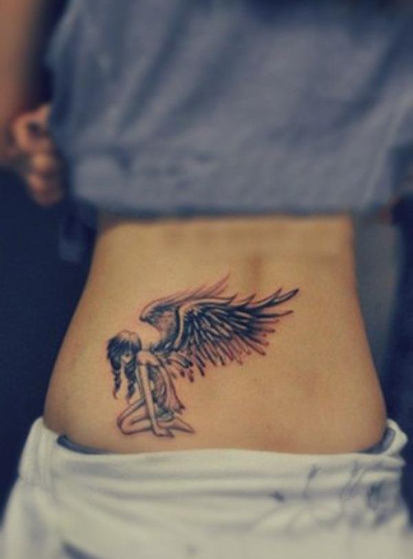 Thiên thần thấp lại Tattoo - 60+ thấp lại xăm cho phụ nữ <3 <3