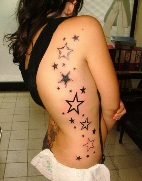 -stars tatto-side - 50 + Hình ảnh của Xăm Phụ nữ <3 <3