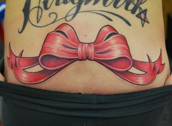 Ribbon Bow thấp lại Tattoo - 60+ thấp lại xăm cho phụ nữ <3 <3