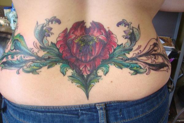 Peony Flower thấp lại Tattoo - 60+ thấp lại xăm cho phụ nữ 3 3