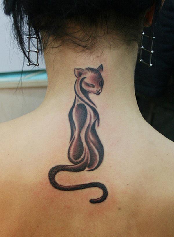 mèo xăm - 55 Ví dụ về Cát dễ thương Tattoo <3 <3