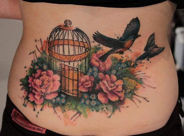 Màu nước thấp lại Tattoo - 60+ thấp lại xăm cho phụ nữ <3 <3