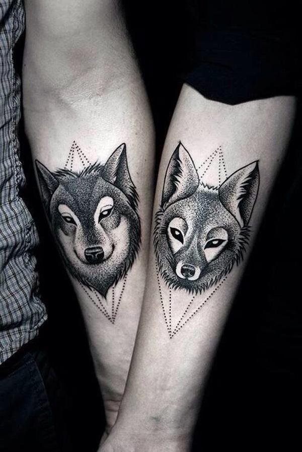 Cẳng tay Wolf Tattoo - 55 Wolf Tattoo Designs <3 <3