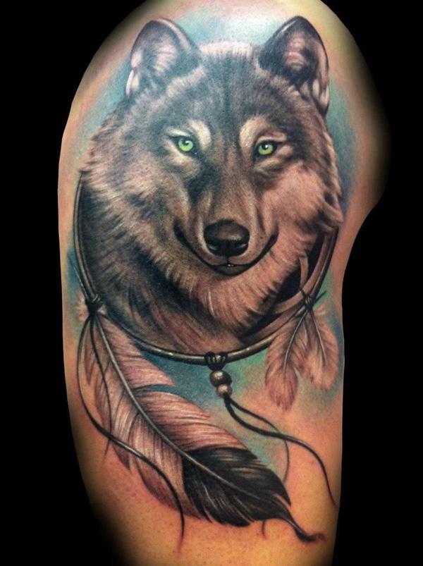  phong cách Ấn Độ Wolf Tattoo - 55 Wolf Tattoo Designs <3 <3