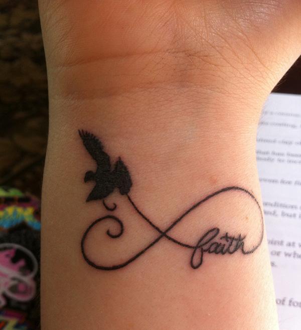 Infinity Faith Bird Tattoo - 30 Inspiring Faith xăm <3 <3