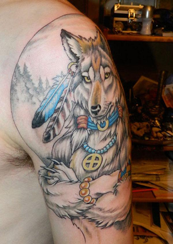 Dire Wolf xăm - 55 Wolf Tattoo Designs <3 <3