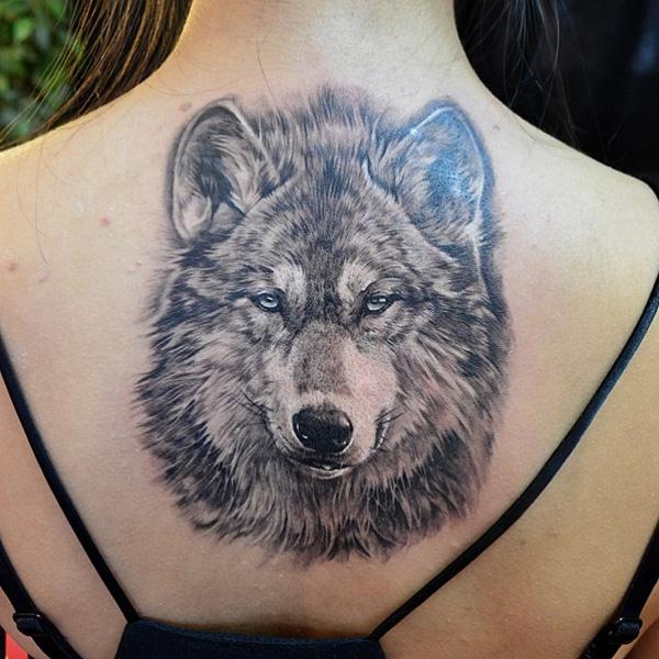 Wolf Tattoo trên Trở lại Phụ nữ - 55 Wolf Tattoo Designs <3 <3