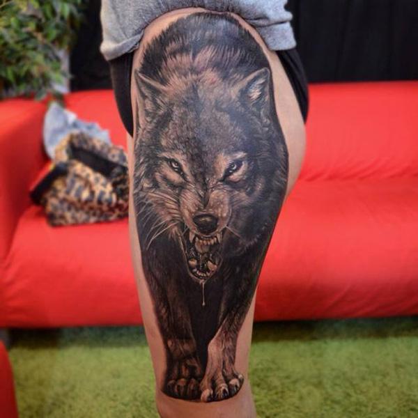 3D Wolf Tattoo - 55 Wolf Tattoo Designs <3 <3