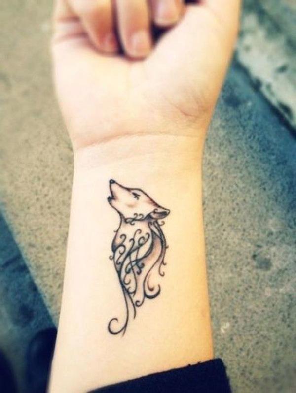 Wolf Tattoo trên cổ tay - 55 Wolf Tattoo Designs <3 <3